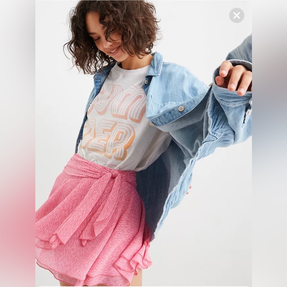 Aerie Chiffon Wrap Skirt